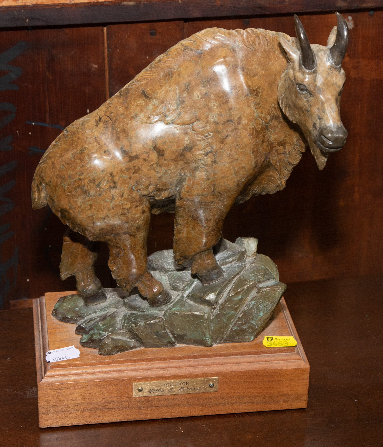 Appraisal: WILLIS E JOHNSON MOUNTAIN GOAT BRONZE Signed in the cast