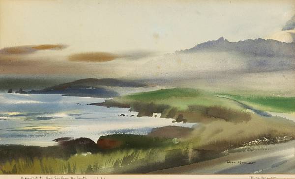 Appraisal: Rex Brandt American - Approach to Big Sur from the