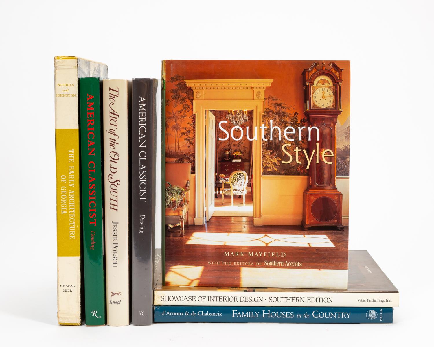 Appraisal: SEVEN BOOKS ON SOUTHERN CLASSICAL DESIGN Selection of seven hardback