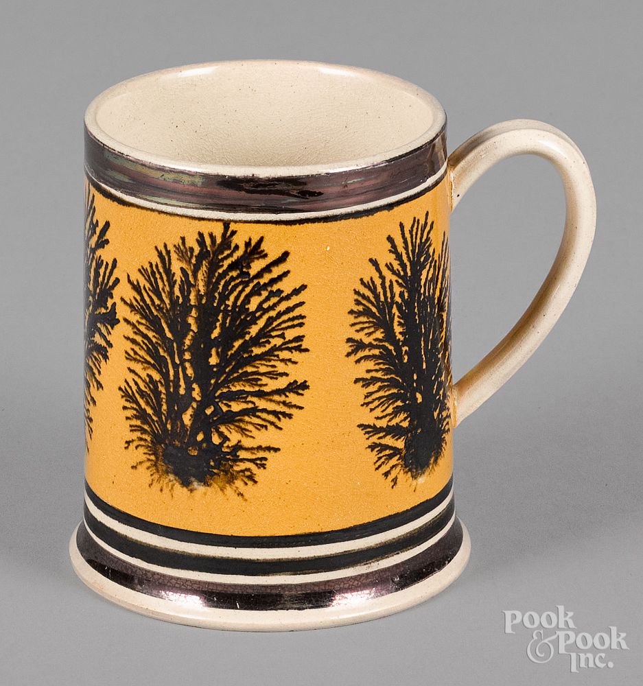 Appraisal: Mocha mug th c Mocha mug th c with seaweed