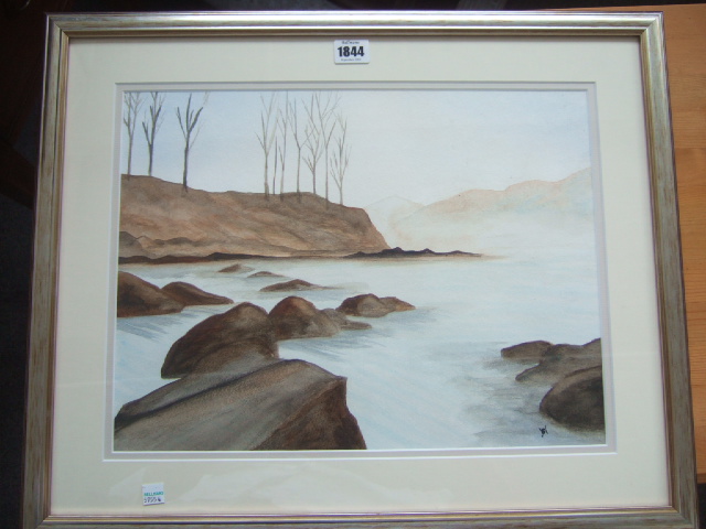 Appraisal: Sheila Hinde contemporary Ullswater watercolour signed with initials cm x