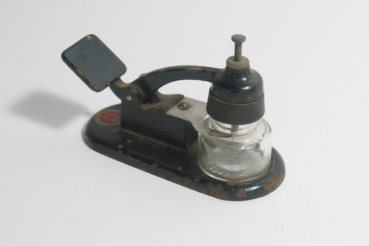 Appraisal: An American 's novelty inkwell of a company press by