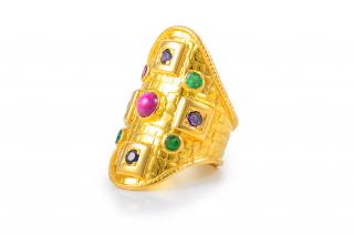 Appraisal: Lalaounis K Gemstone Ring Lalaounis gemstone ring K yellow gold