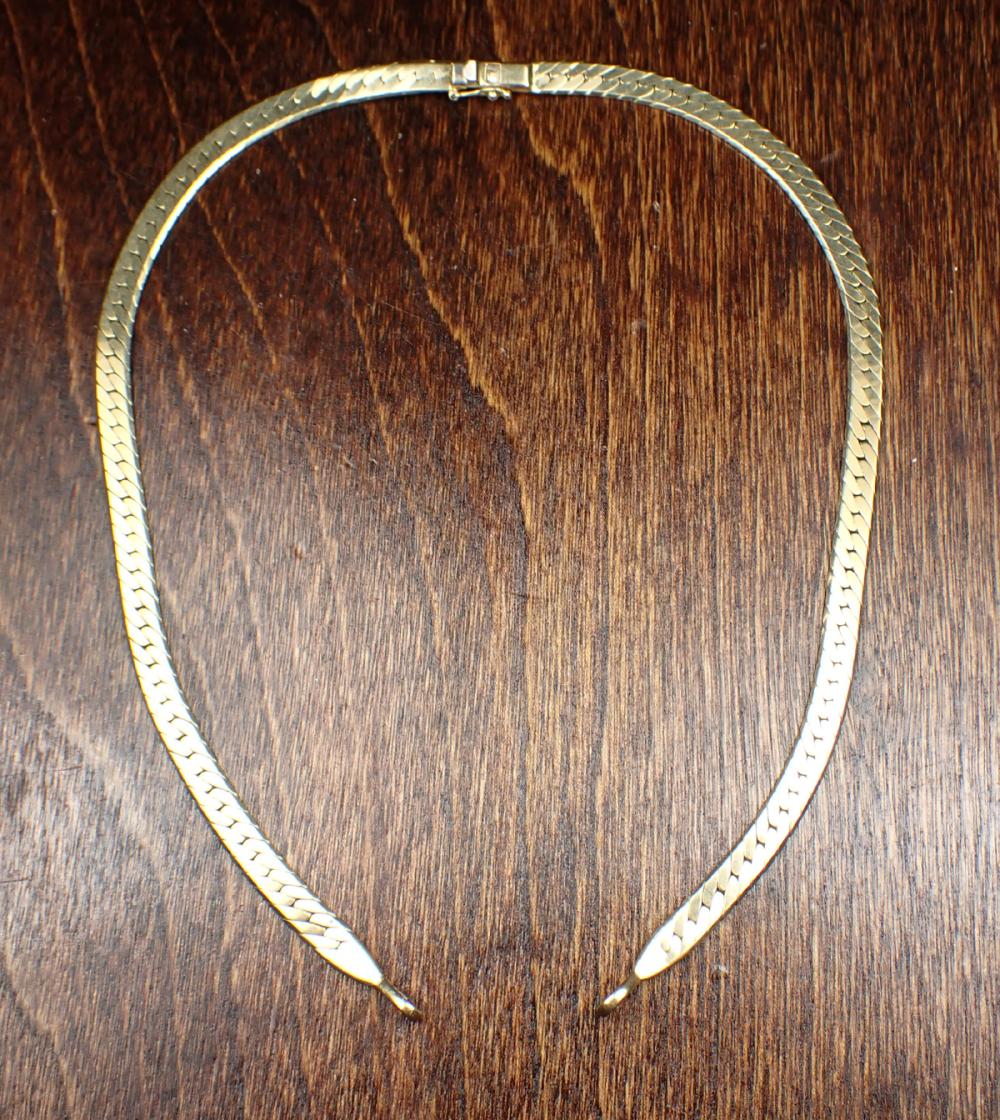 Appraisal: TWO LENGTHS OF FOURTEEN KARAT GOLD CHAIN including two lengths