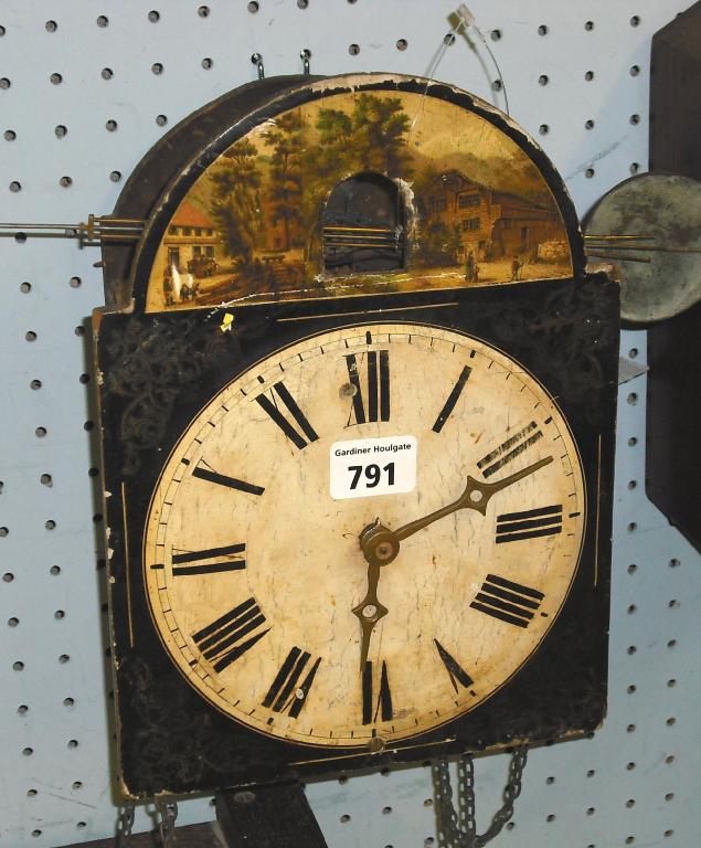 Appraisal: Early th century Black Forest shield dial cuckoo wall clock