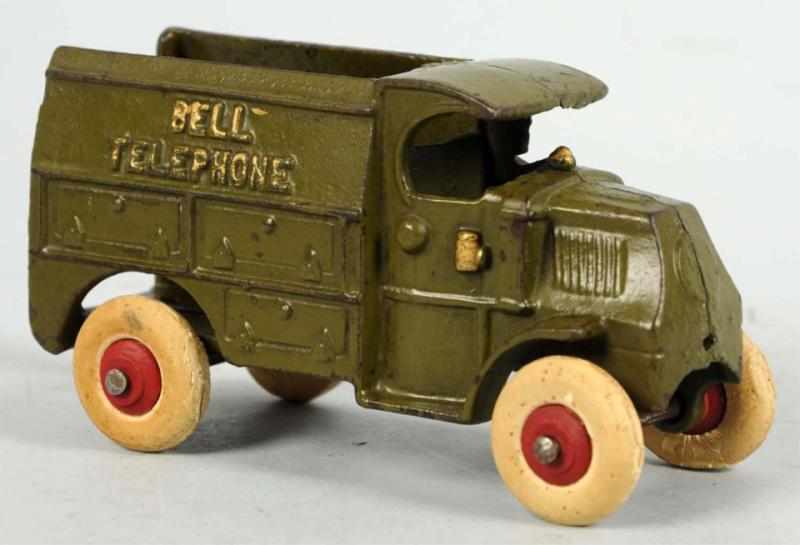 Appraisal: Cast Iron Hubley Bell Telephone Truck Toy American Second smallest