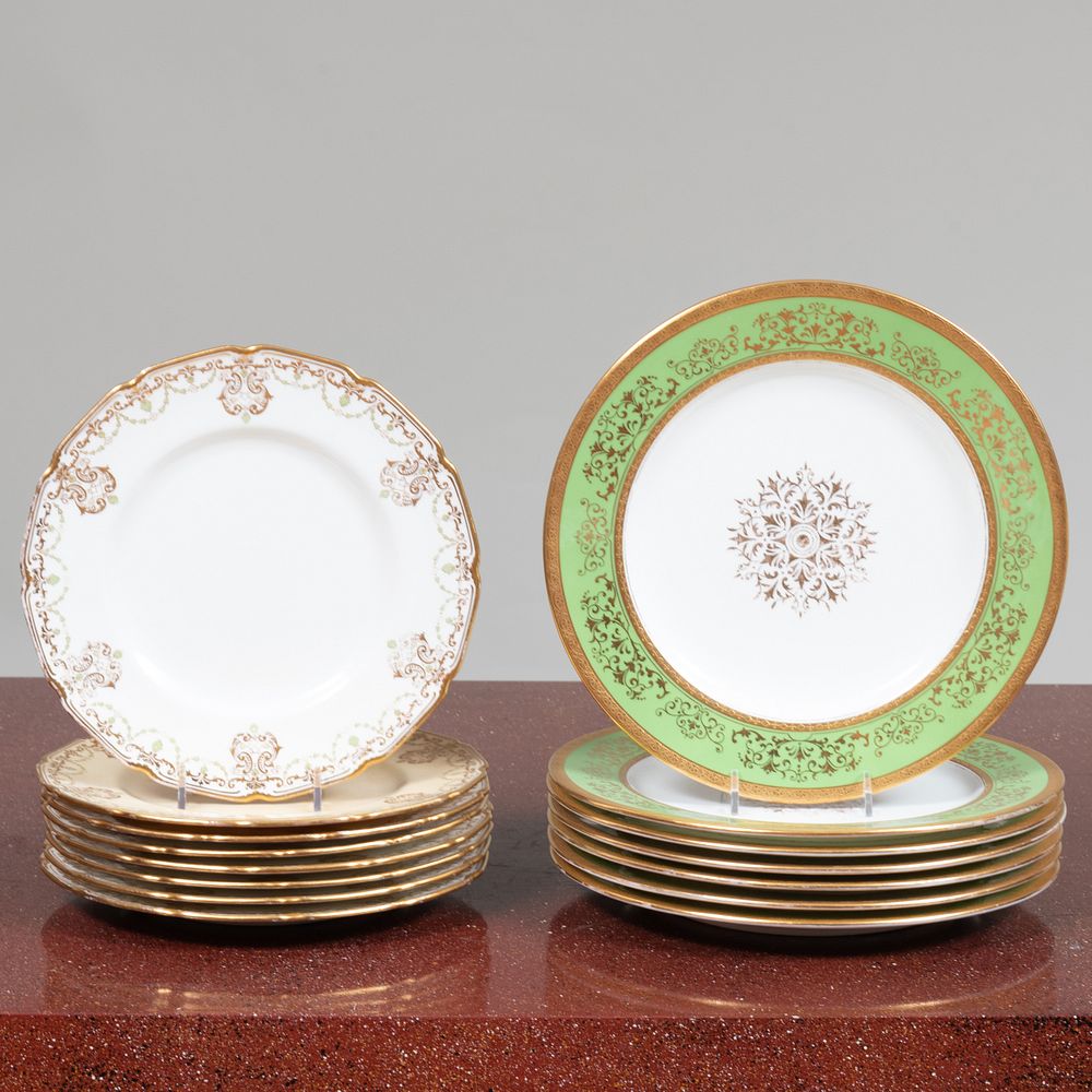 Appraisal: Three Sets of Porcelain Plates Variously marked Comprising Set of