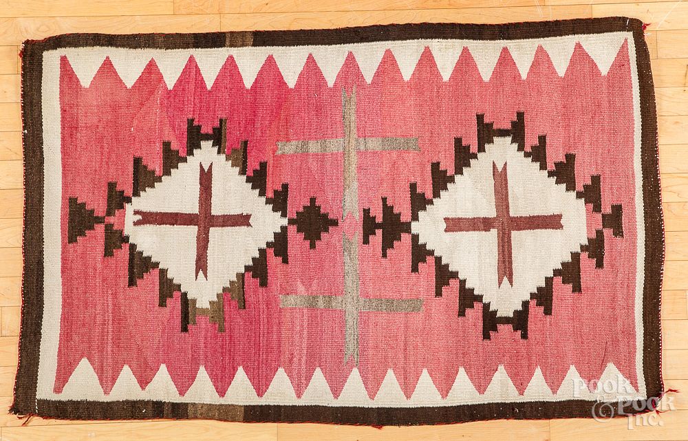 Appraisal: Navajo Indian rug x Navajo Indian rug x Provenance The