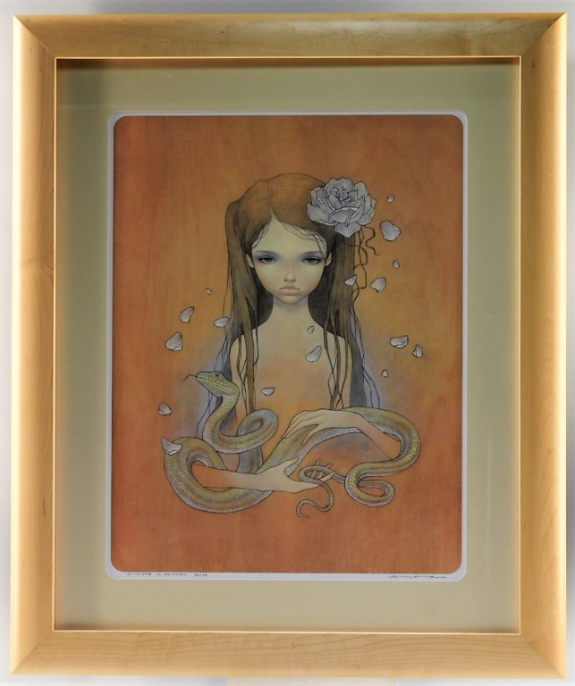 Appraisal: AUDREY KAWASAKI CHARLOTTE NO KEIKAKU GICLEE PRINT Audrey KawasakiCalifornia b