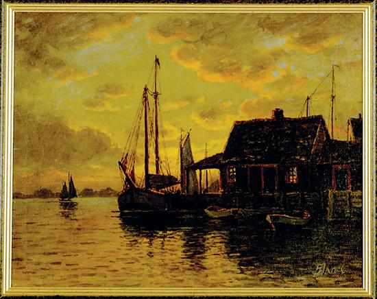 Appraisal: William Frederick Paskell manner of Massachusetts - SUNDOWN AT THE