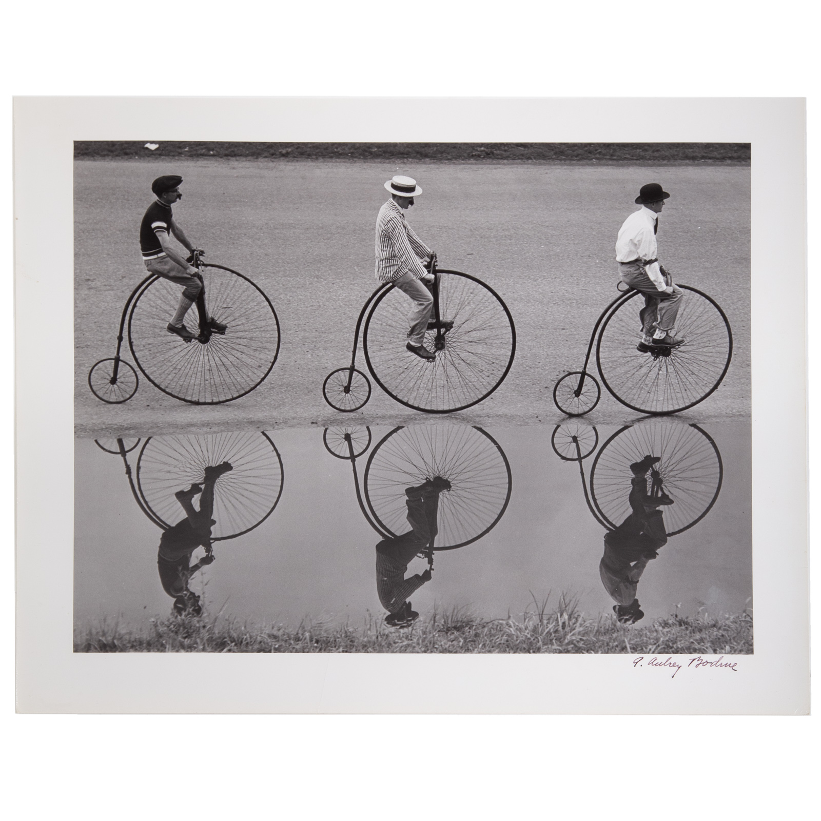 Appraisal: A AUBREY BODINE BIG WHEELS American - Gelatin silver print