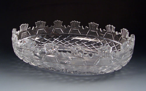 Appraisal: WATERFORD CUT CRYSTAL KENNEDY BOWL FROM THE MASTER CUTTER COLLECTION