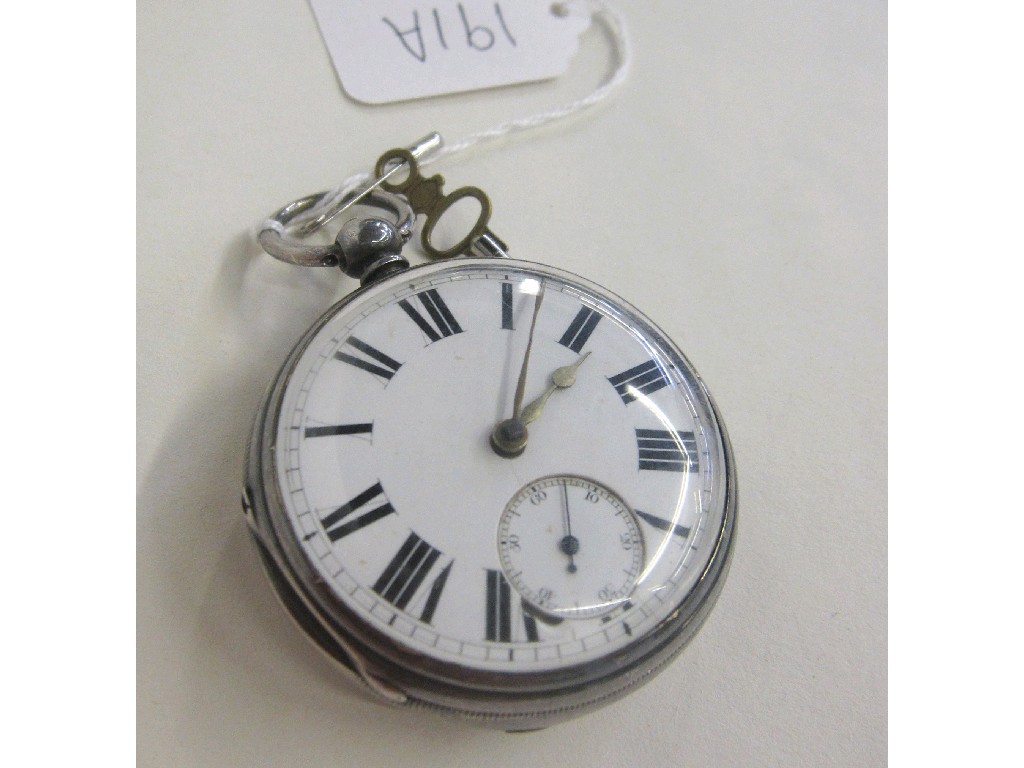 Appraisal: Silver cased pocket watch