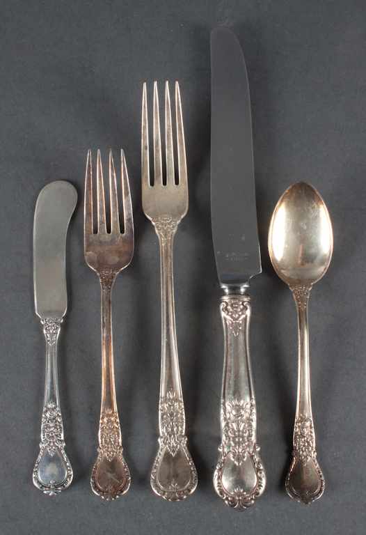 Appraisal: American sterling silver -piece partial flatware set in the ''Ballet''