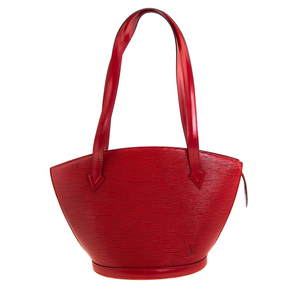 Appraisal: A Louis Vuitton St Jacques PM A red Epi leather