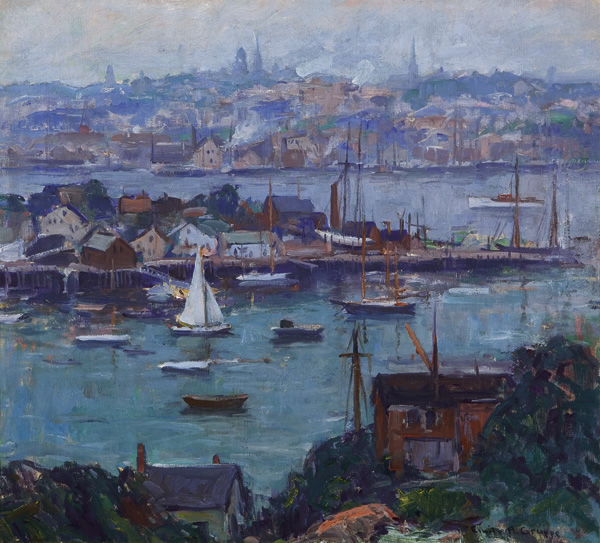 Appraisal: GRUPPE EMILE ALBERT American - ''Gray Day Gloucester Mass'' c