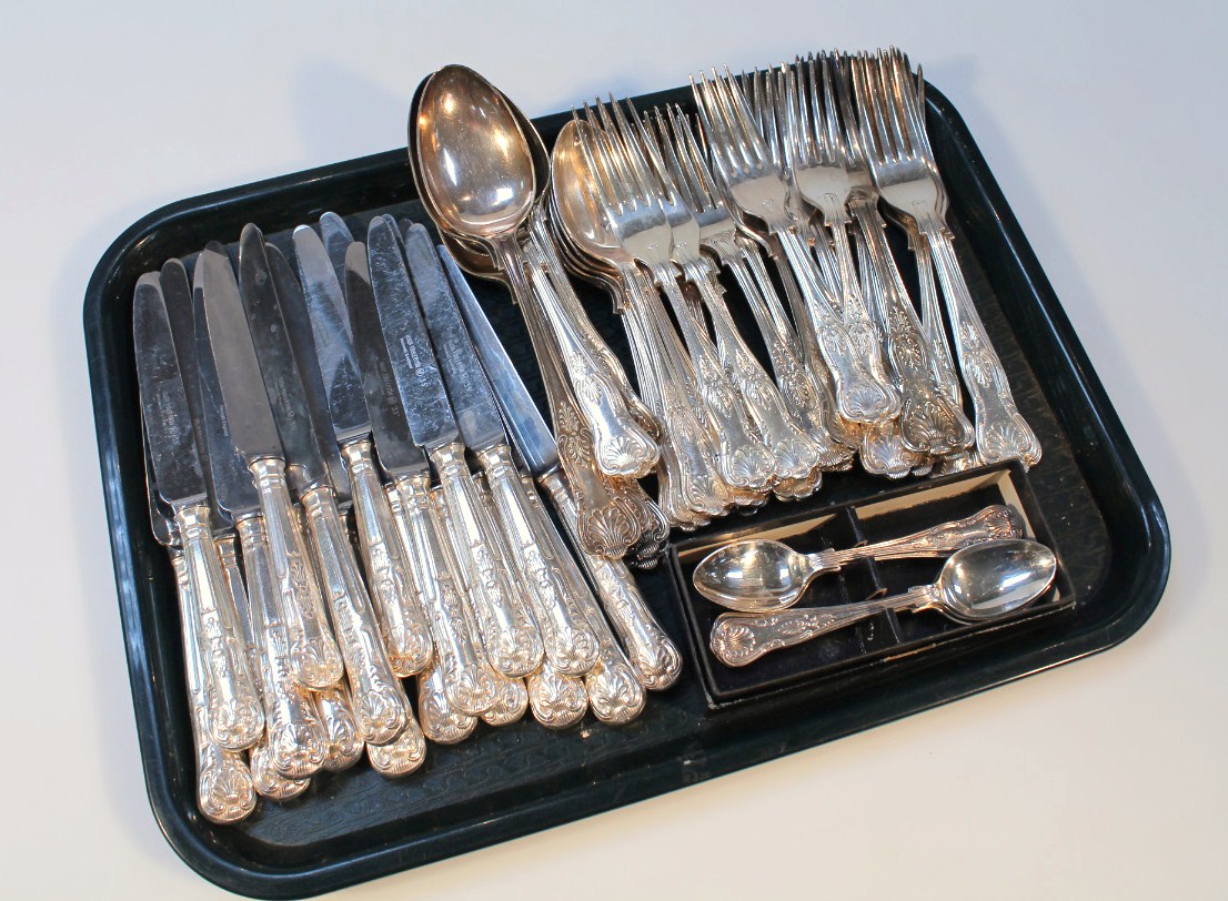 Appraisal: A suite of Kings pattern cutlery and flatware including dinner