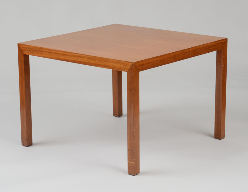 Appraisal: EDWARD WORMLEY FOR DUNBAR PAIR OF END TABLES Mahogany mahogany