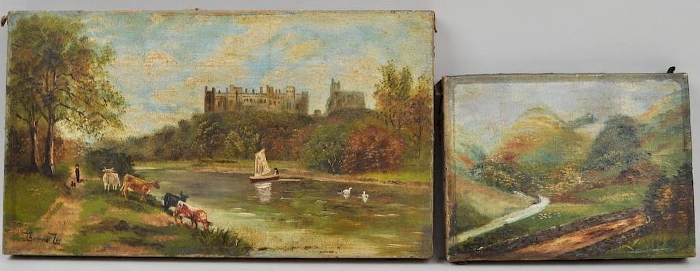 Appraisal: Two Small English O C Signed Thomas Lee comprising the