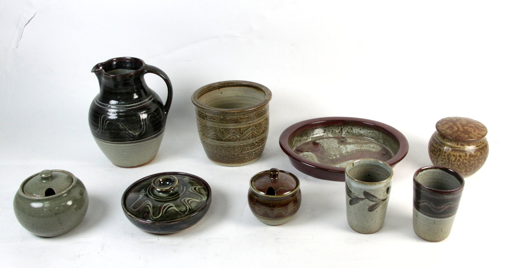 Appraisal: A collection of studio ceramics by Winchcombe Pottery and others