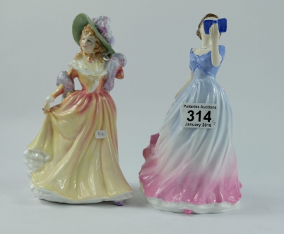 Appraisal: Royal Doulton lady figures Sweet Poetry HN and Katie HN