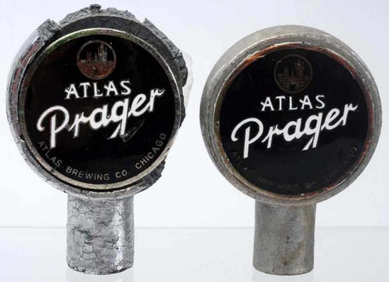 Appraisal: Lot of Atlas Prager Beer Tap Knobs All knobs made