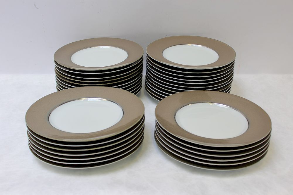 Appraisal: Bernardaud France Chargers Lot includes Plates all signed on bottom