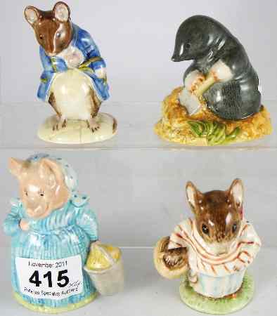 Appraisal: Royal Albert Beatrix Potter Figures Gentleman Mouse made a Bow