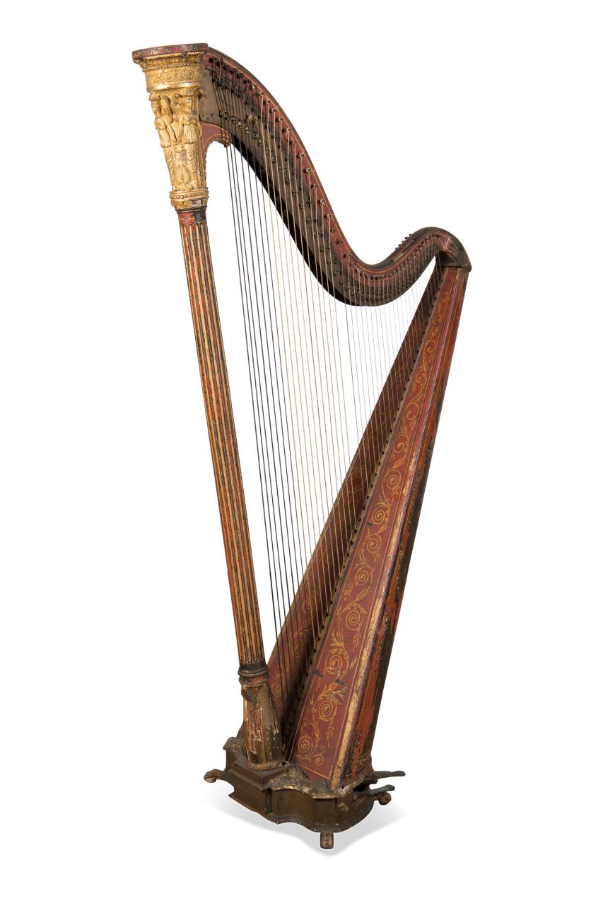 Appraisal: E TH C J ERAT REGENCY PARCEL GILT HARP Jacob