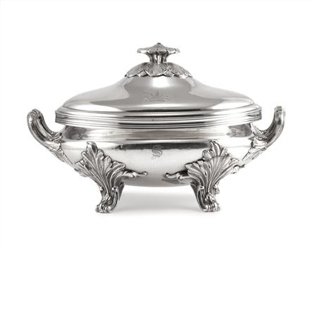 Appraisal: Sheffield Silver Plated Soup Tureen Estimate -