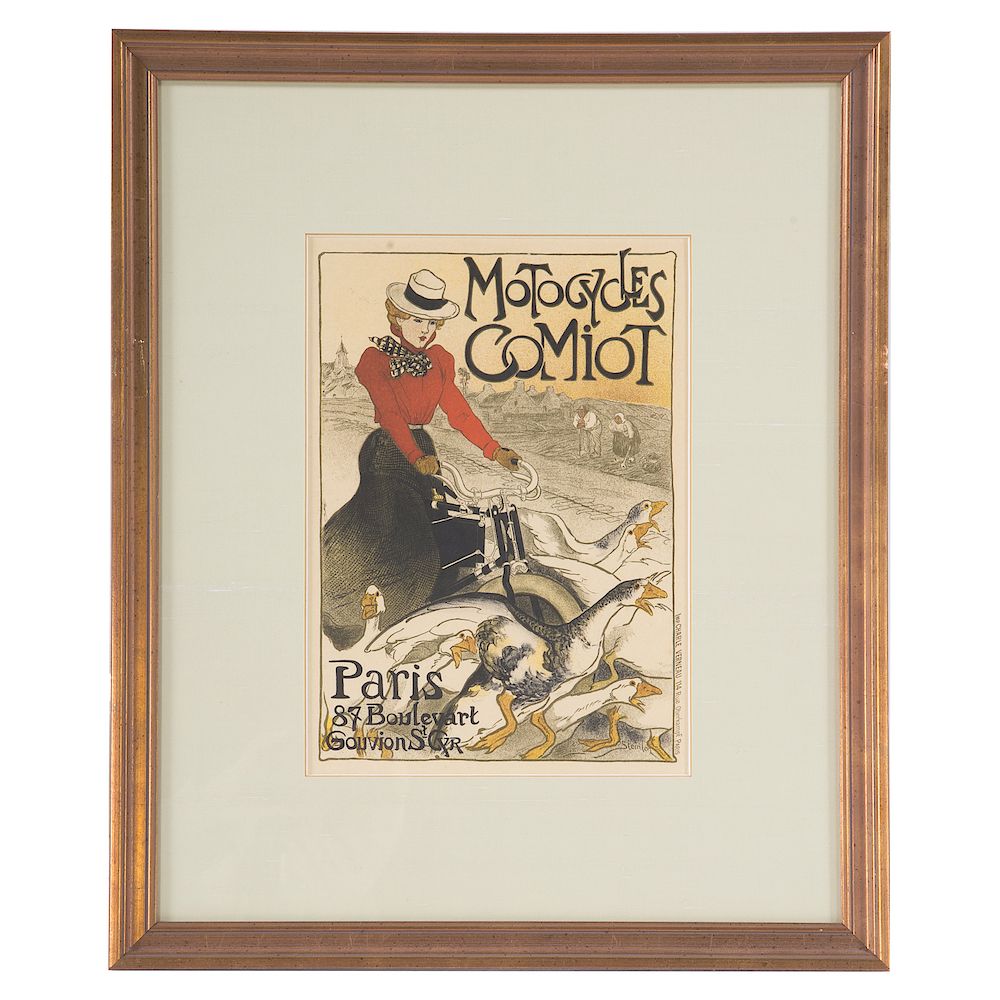 Appraisal: Theophile Alexandre Steinlen Motocycles Comiot French - From Les Maitres