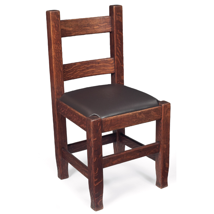 Appraisal: Michigan Chair Company side chair two horizontal slats at back