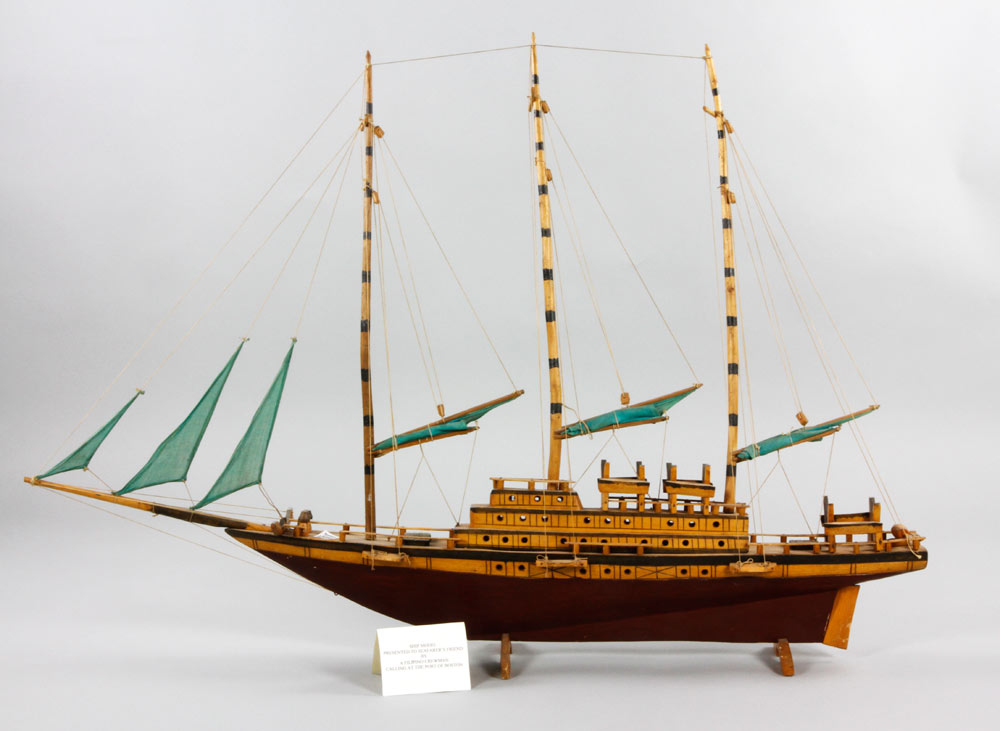 Appraisal: - Ship Model Ship model presented to the Seaman's Friend