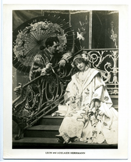 Appraisal: HERRMANN Adelaide - Vintage Photographic portrait of Adelaide performing as