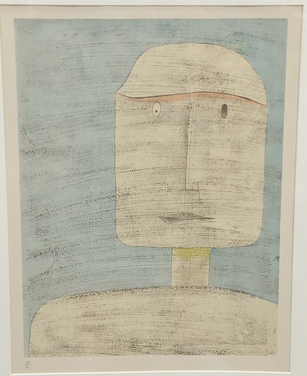 Appraisal: After Paul Klee - colored lithograph Ghost Warrior sight size