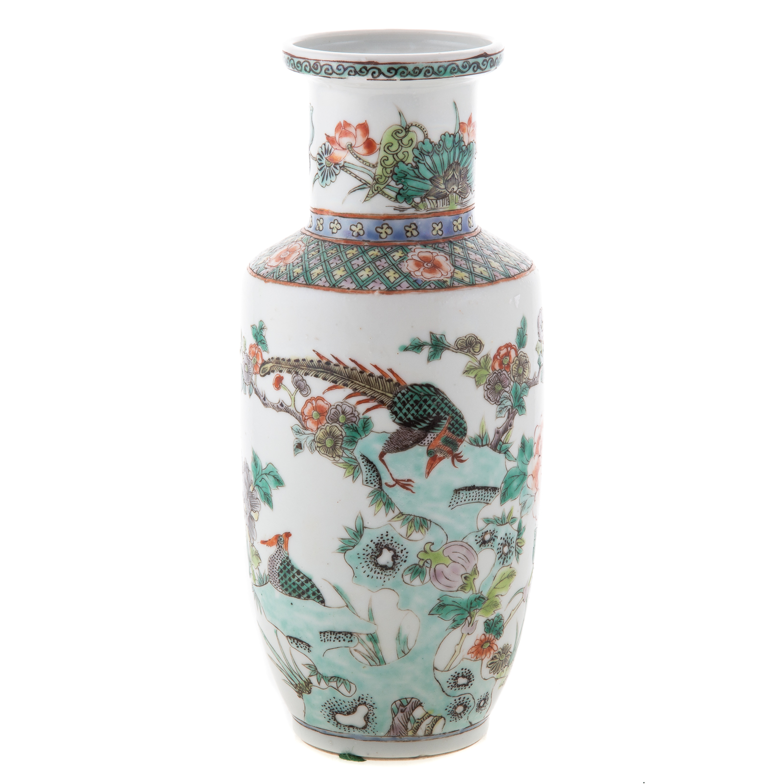 Appraisal: CHINESE EXPORT FAMILLE VERTE VASE Circa in the Kang Xi