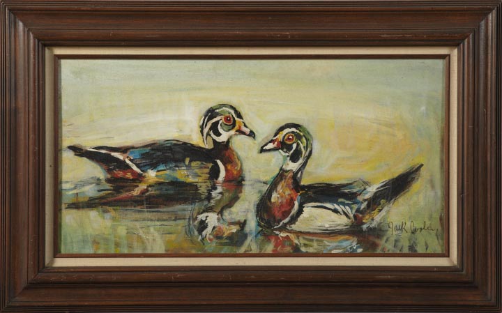 Appraisal: Jack Cooley American New Orleans th Century Two Ducks oil