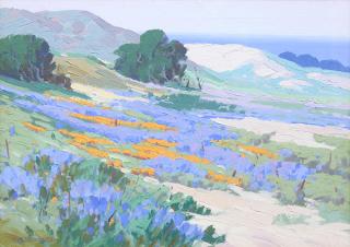 Appraisal: Painting Carl Sammons Carl Sammons American - Wildflowers Carmel Coast