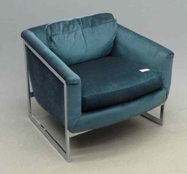 Appraisal: Moderne upholstered chair '' overall Ht