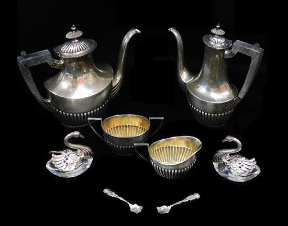 Appraisal: SILVER Gorham sterling tea service etc eight pieces Four piece