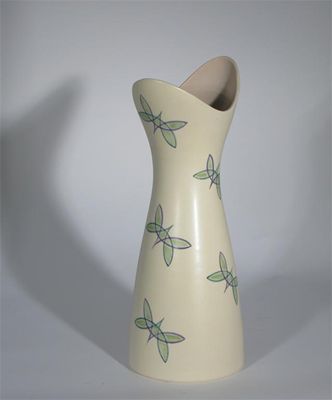 Appraisal: A Poole Pottery Freeform vase pattern PT painted with geometric