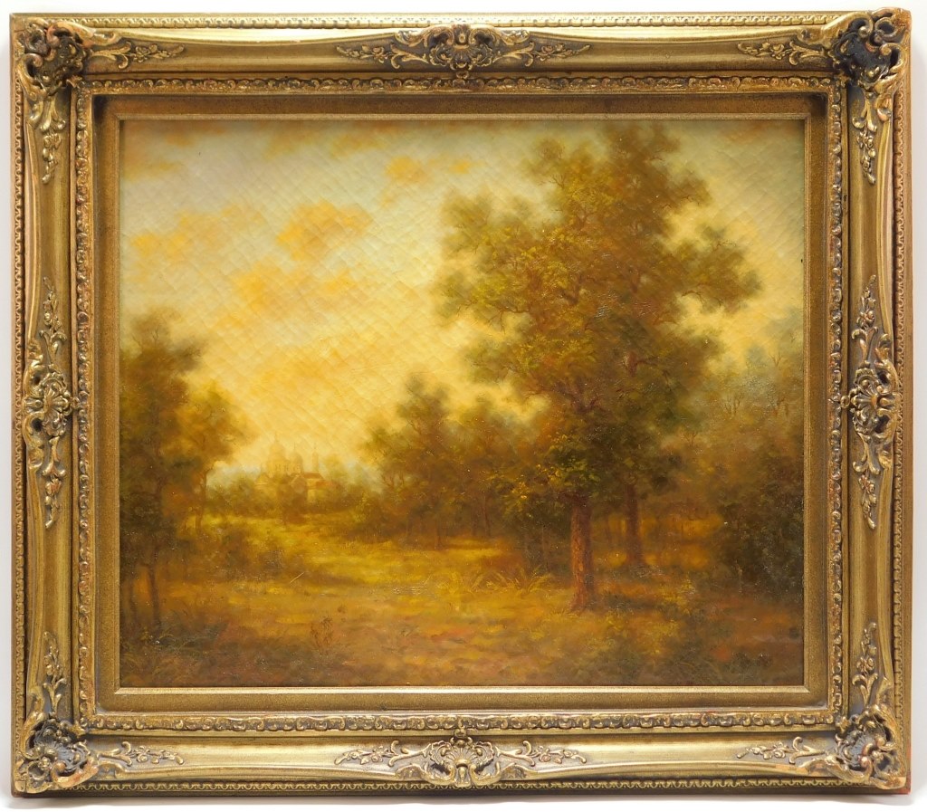 Appraisal: C AMERICAN SCHOOL TONALIST LANDSCAPE PAINTING United States th Century