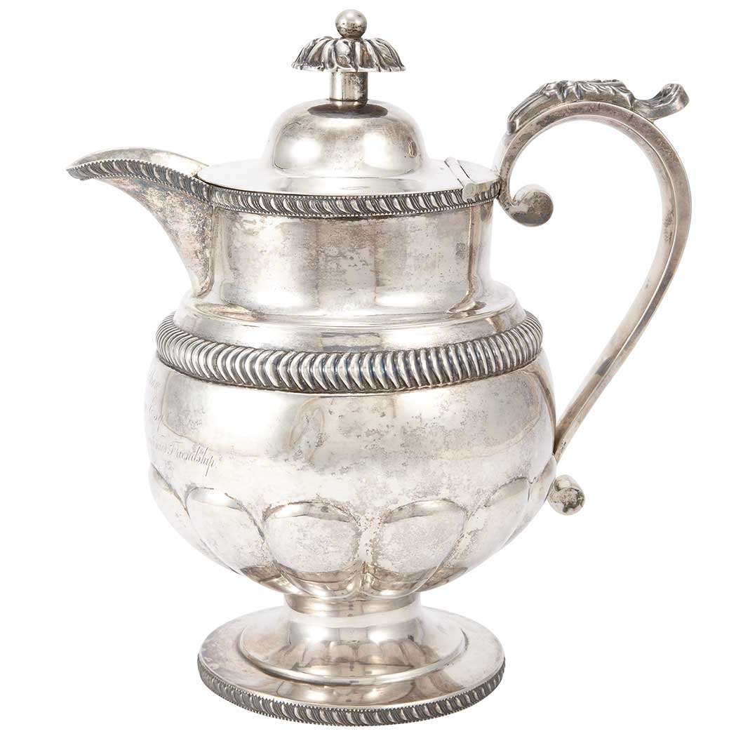 Appraisal: American Coin Silver Presentation Water Pitcher John Belknap Jones Boston