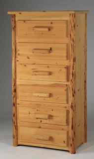 Appraisal: Birchwood six A six-drawer dresser th century executed in birchwood