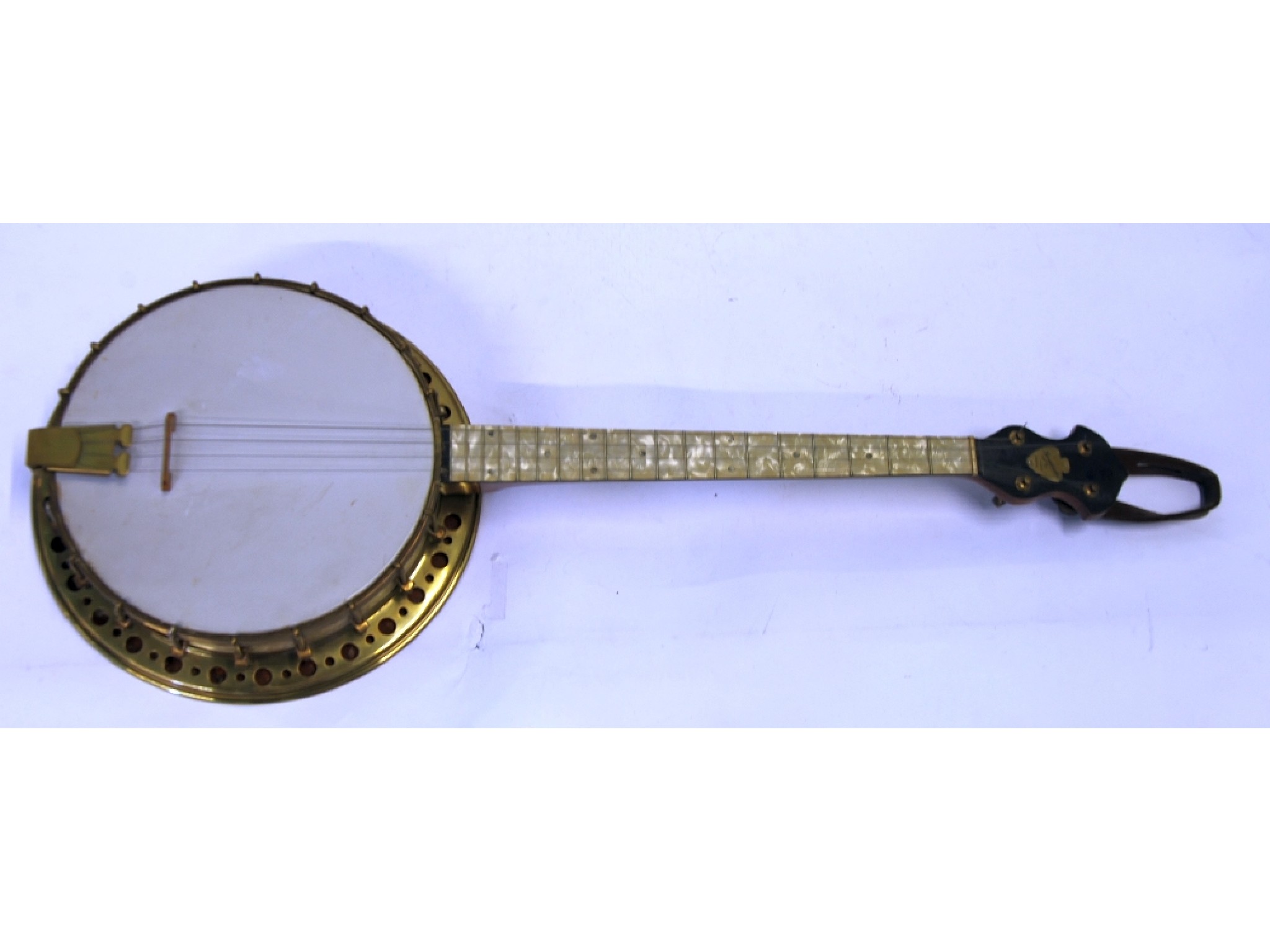 Appraisal: J A M LONDON 'THE BROADCASTER' FOUR STRING TENOR BANJO