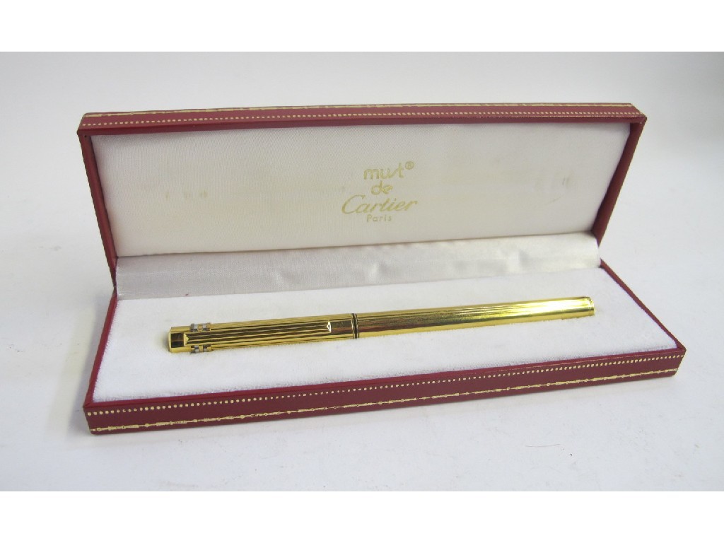 Appraisal: Cased Cartier fountain pen