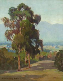 Appraisal: Marion Kavanagh Wachtel Eucalyptus landscape signed lower left Marion Kavanagh