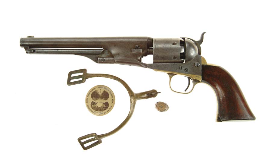 Appraisal: INSCRIBED COLT MODEL NAVY REVOLVER Cal SN Lot of Civil