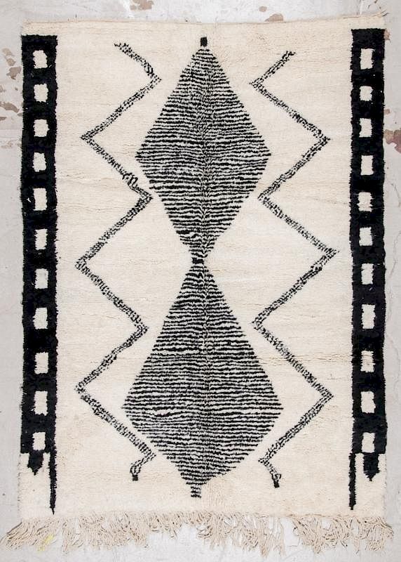 Appraisal: Modern Moroccan Rug ' '' x ' '' Modern Moroccan