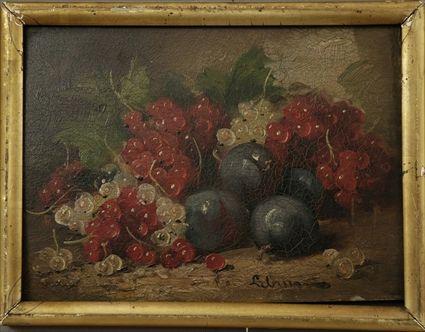 Appraisal: Continental School th C Still Life with Fruit Oil on